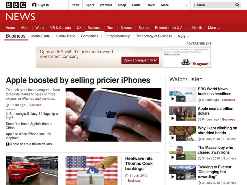 Bbc News: Business Website Bbc News: Business Website