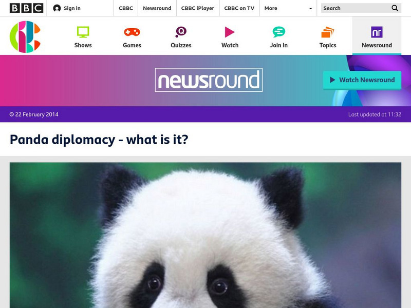 Bbc Newsround: Panda Diplomacy Article Bbc Newsround: Panda Diplomacy Article