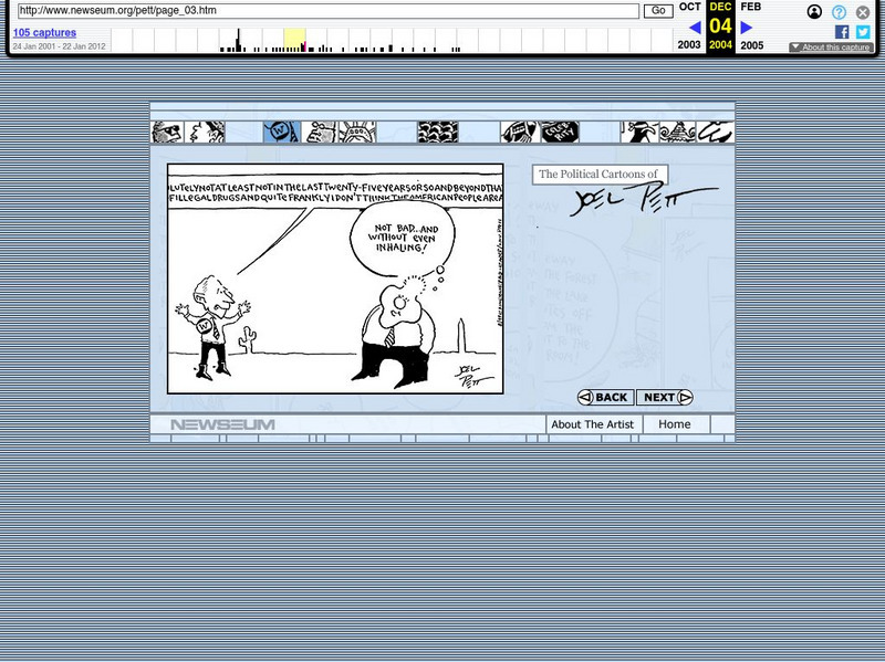Newseum: Pens and Needles: The Political Cartoons of Joel Pett Graphic Newseum: Pens and Needles: The Political Cartoons of Joel Pett Graphic