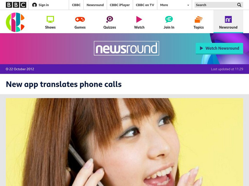 Bbc Newsround: New App Translates Phone Calls Article Bbc Newsround: New App Translates Phone Calls Article