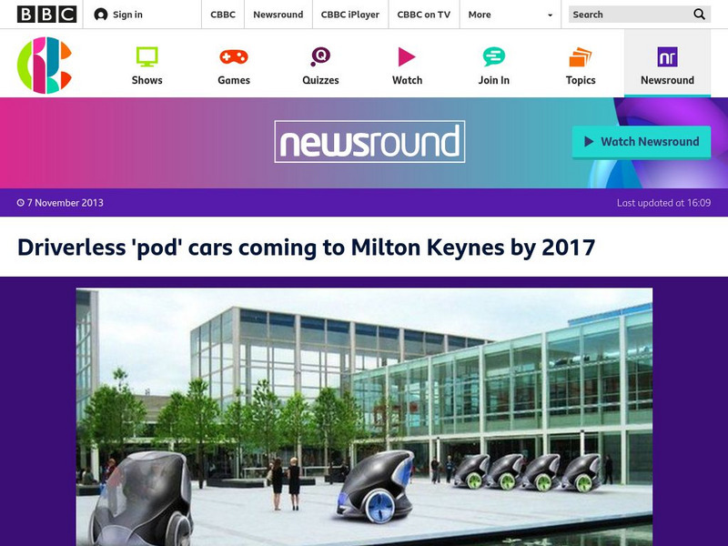 Bbc Newsround: Driverless Pod Cars Article