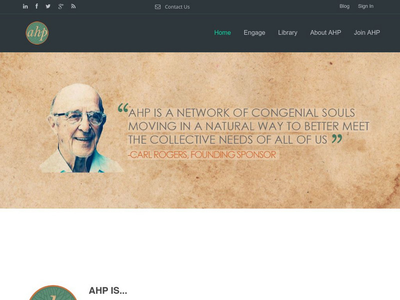 Association for Humanistic Psychology Website