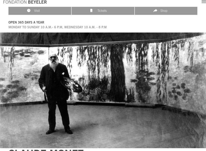 Fondation Beyeler: Claude Monet Handout Fondation Beyeler: Claude Monet Handout