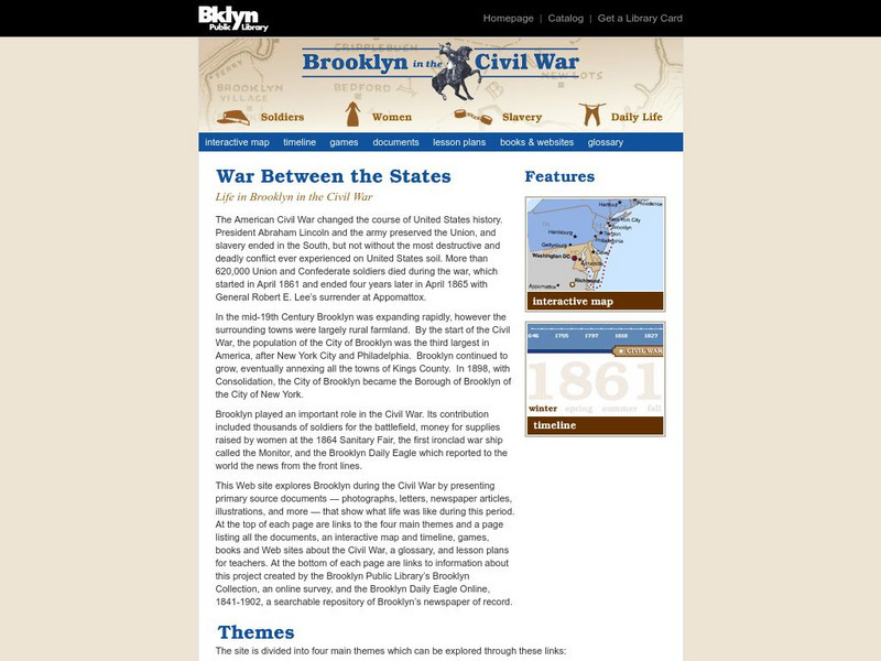 War Between the States: Life in Brooklyn in the Civil War Website War Between the States: Life in Brooklyn in the Civil War Website