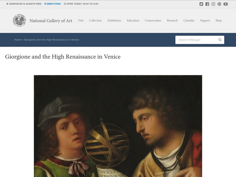 National Gallery of Art: Giorgione and the High Renaissance in Venice Graphic National Gallery of Art: Giorgione and the High Renaissance in Venice Graphic
