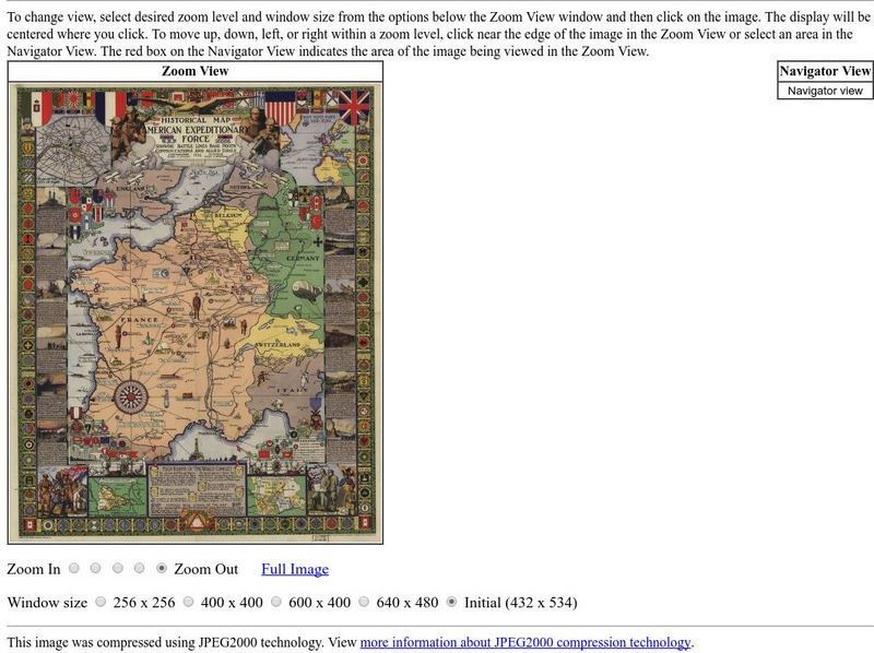 Loc: American Memory: Historical Map American Expeditionary Force Graphic Loc: American Memory: Historical Map American Expeditionary Force Graphic