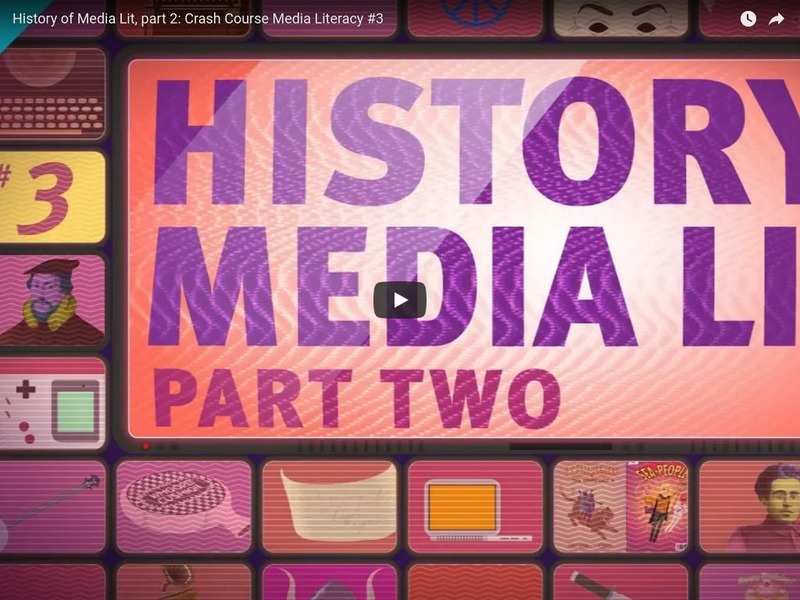 Crash Course Media Literacy #3: History of Media Literacy, Part 2 Instructional Video Crash Course Media Literacy #3: History of Media Literacy, Part 2 Instructional Video