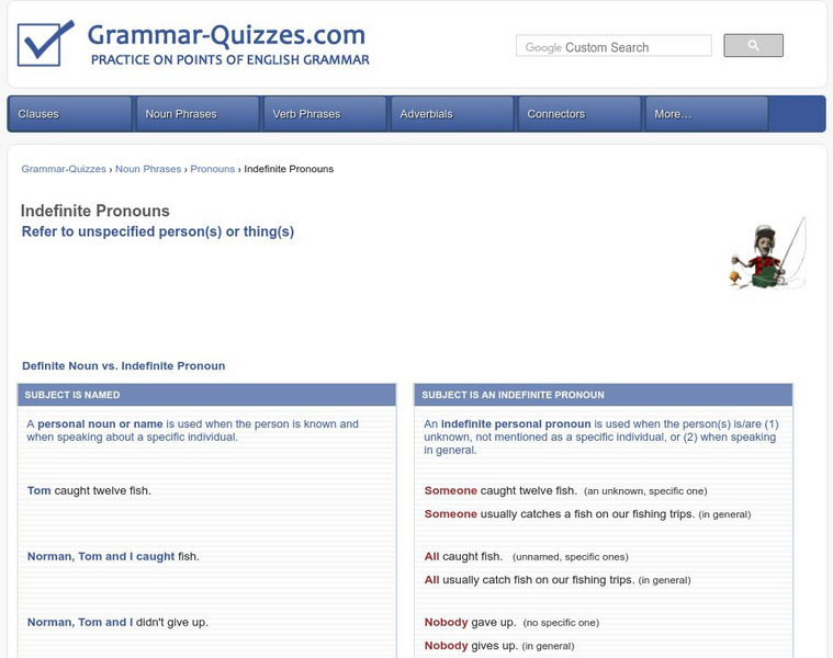 Quia: S v Agreement: Indefinite Pronouns Unknown Type Quia: S v Agreement: Indefinite Pronouns Unknown Type