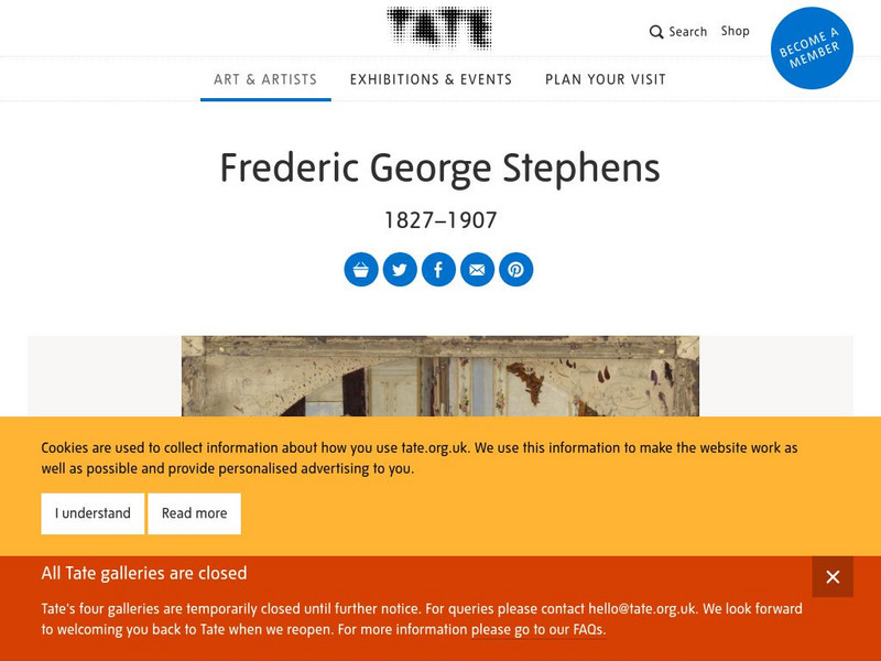 Tate: Frederic George Stephens Graphic Tate: Frederic George Stephens Graphic