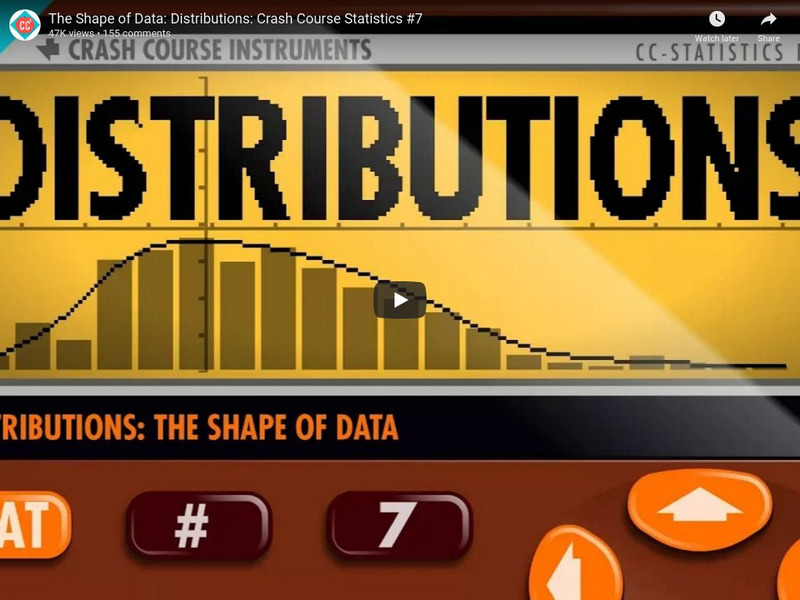 Crash Course Statistics #7: The Shape of Data: Distribution Instructional Video