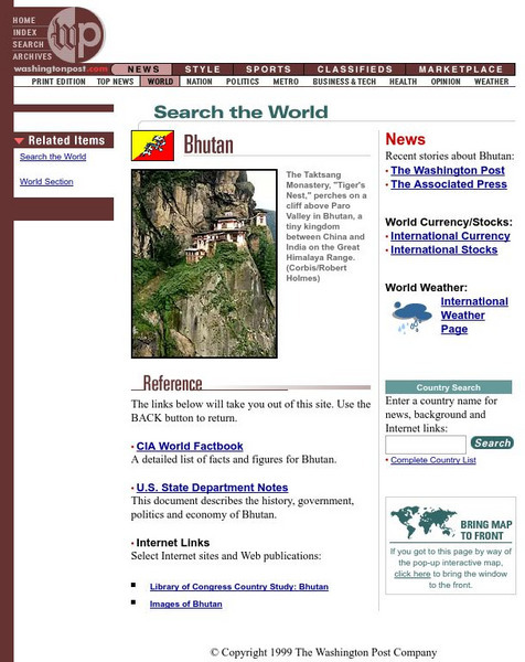 The Washington Post: Bhutan Website The Washington Post: Bhutan Website