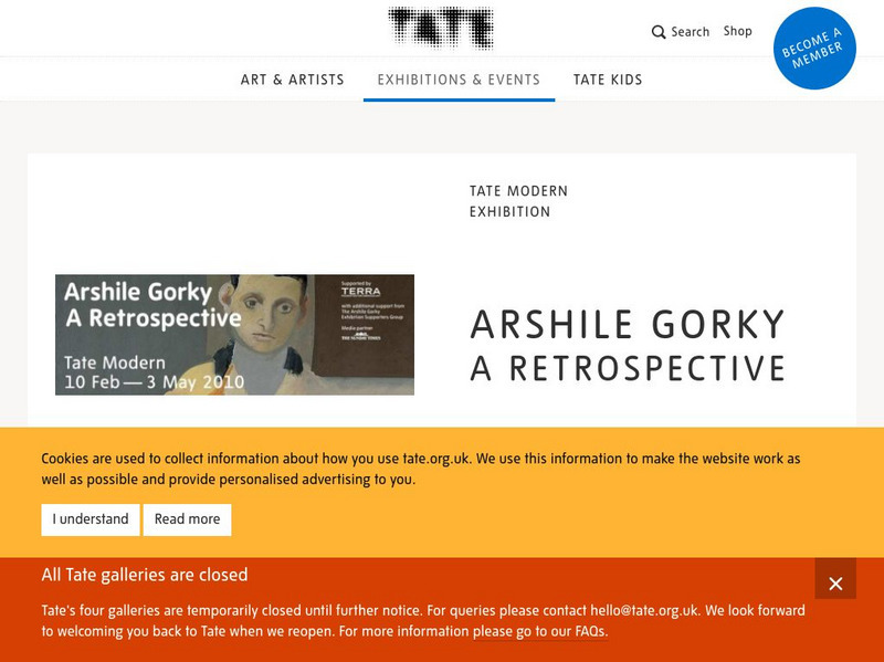 Tate Modern: Arshile Gorky: A Retrospective Graphic