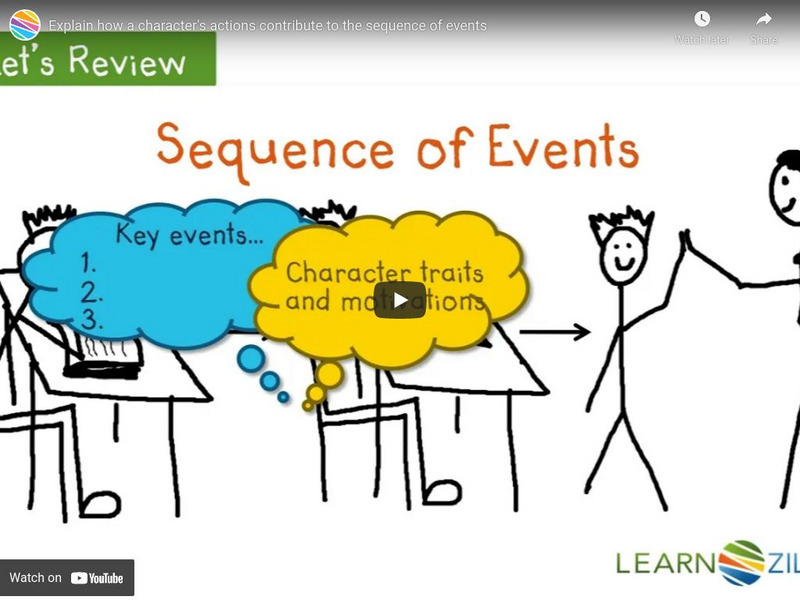 Learn Zillion: Video: Explain How Character's Actions Contribute to the Sequence Instructional Video Learn Zillion: Video: Explain How Character's Actions Contribute to the Sequence Instructional Video