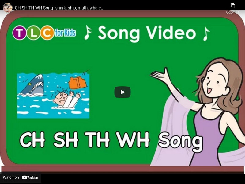 Lets Start Smart: Ch Sh Th Wh Song Instructional Video