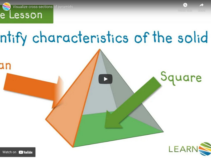 Learn Zillion: Visualize Cross Sections of Pyramids Instructional Video Learn Zillion: Visualize Cross Sections of Pyramids Instructional Video