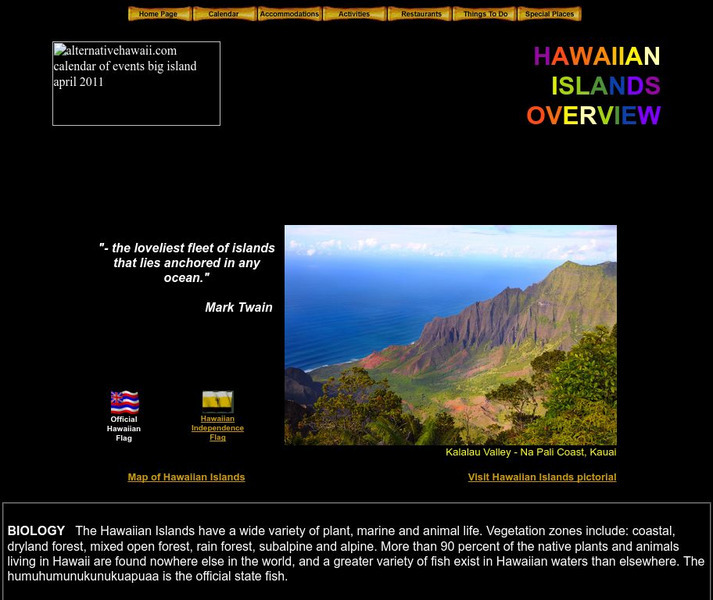 Islands of Hawaii Website