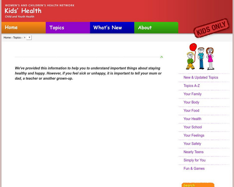 Kids' Health: What Is Obesity? Activity