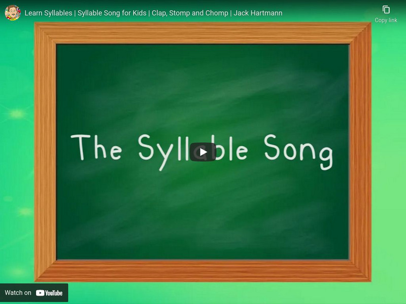 Jack Hartmann: The Syllable Song Instructional Video Jack Hartmann: The Syllable Song Instructional Video