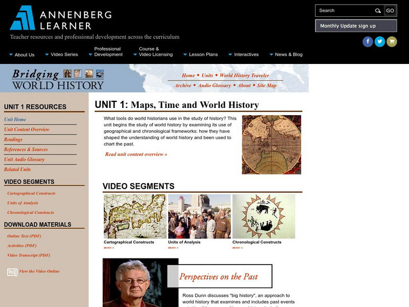 Annenberg Learner: Bridging World History: Maps, Time, and World History Lesson Plan Annenberg Learner: Bridging World History: Maps, Time, and World History Lesson Plan