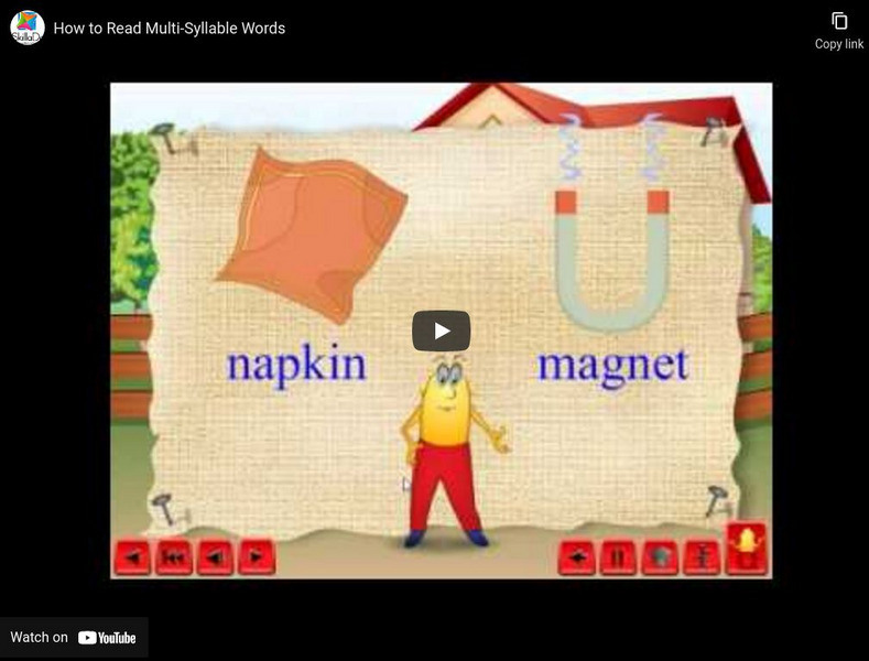 Easy Phonics: How to Read Multi Syllable Words Instructional Video