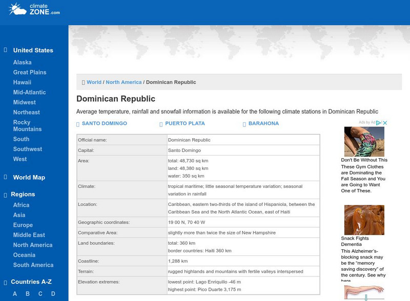 Climate of Dominican Republic Handout Climate of Dominican Republic Handout