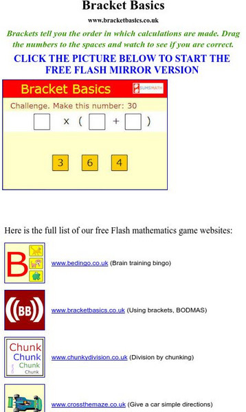 Sums Online: Bracket Basics Activity Sums Online: Bracket Basics Activity