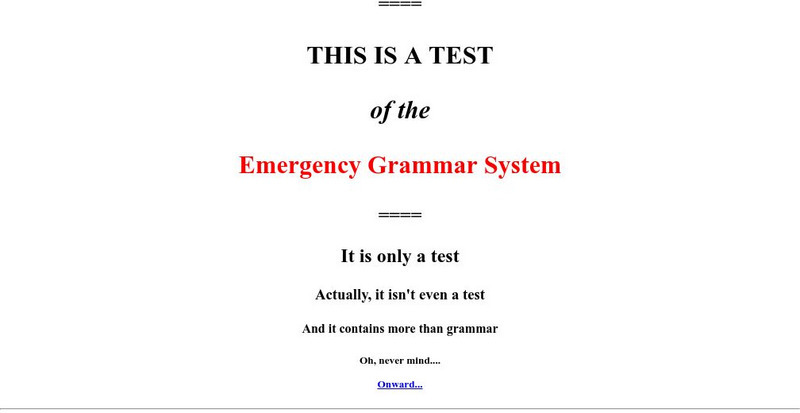 Grambo: This Is a Test of the English Grammar System Unknown Type