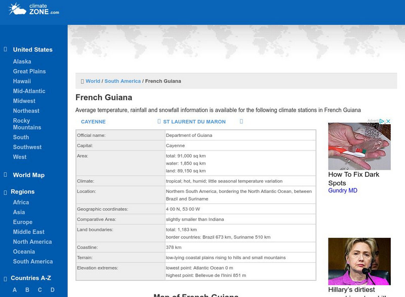 Climate of French Guiana Handout