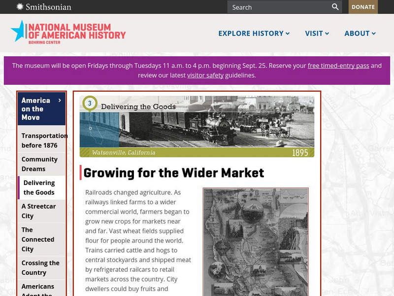 National Museum of American History: Delivering the Goods: Watsonville. California 1895 Website National Museum of American History: Delivering the Goods: Watsonville. California 1895 Website