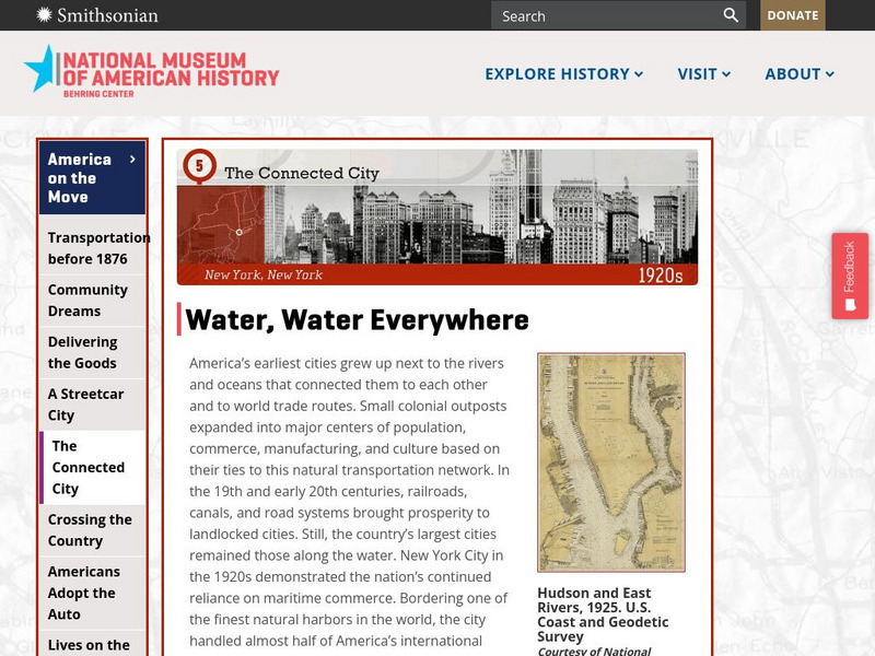 National Museum of American History: The Connected City: New York, New York 1920s Unit Plan National Museum of American History: The Connected City: New York, New York 1920s Unit Plan
