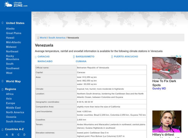 Climate of Venezuela Handout Climate of Venezuela Handout