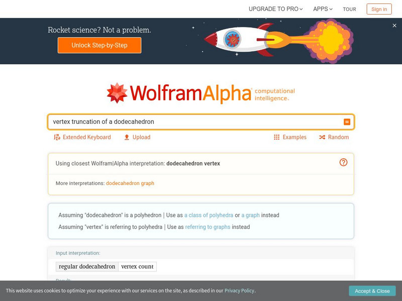 Wolfram Alpha: Dodecahedron Activity Wolfram Alpha: Dodecahedron Activity