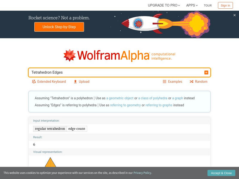 Wolfram Alpha: Tetrahedron Edges Activity Wolfram Alpha: Tetrahedron Edges Activity