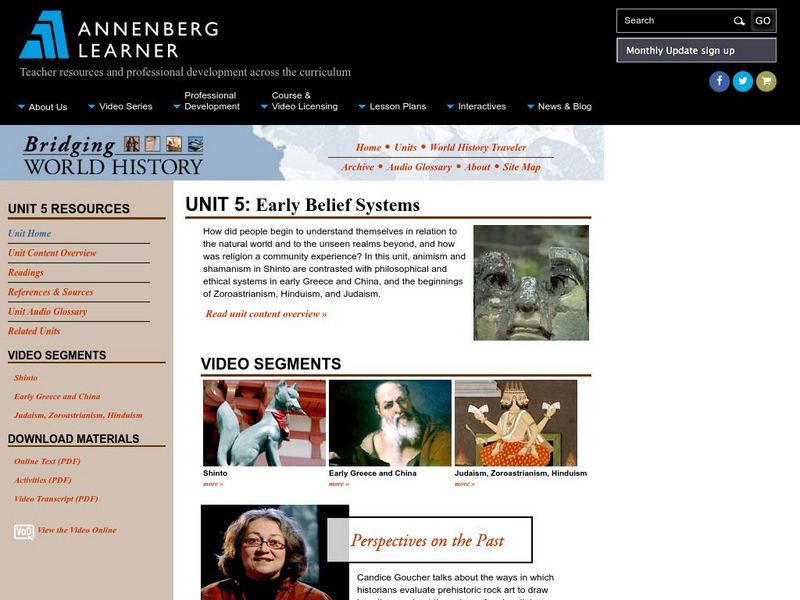 Annenberg Learner: Bridging World History: Early Belief Systems Audio Annenberg Learner: Bridging World History: Early Belief Systems Audio