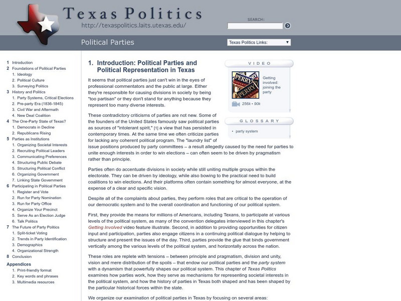 Texas Politics: Political Parties eBook