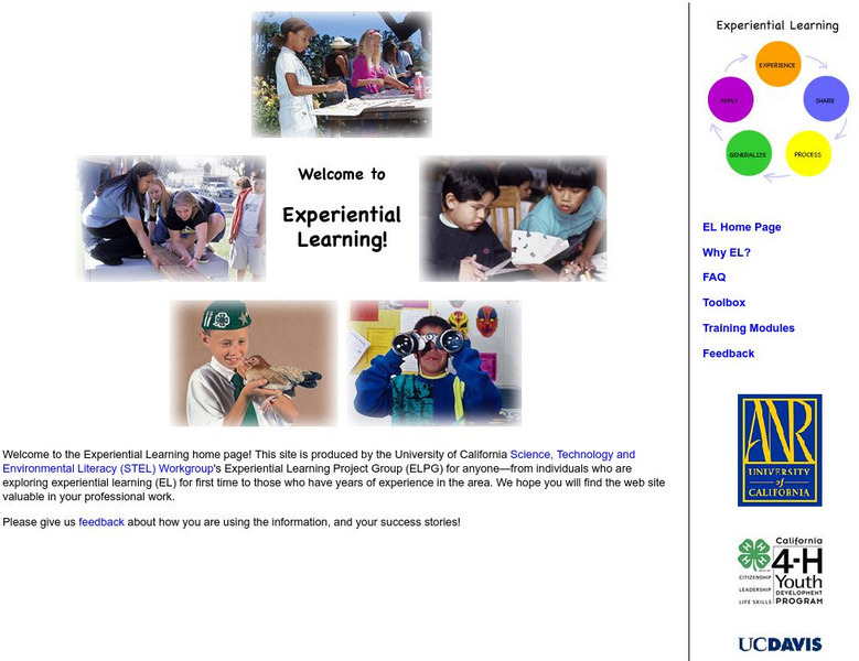 Uc Davis: Welcome to Experiential Learning Unit Plan Uc Davis: Welcome to Experiential Learning Unit Plan