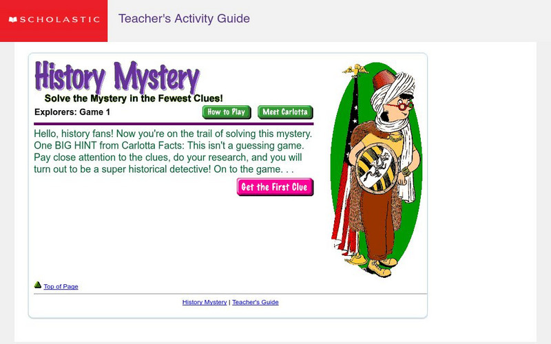 Scholastic History Mystery: Explorers: The Vikings Unit Plan Scholastic History Mystery: Explorers: The Vikings Unit Plan