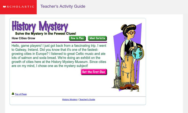 Scholastic History Mystery: How Cities Grow: Buenos Aires, Argentina Unit Plan Scholastic History Mystery: How Cities Grow: Buenos Aires, Argentina Unit Plan