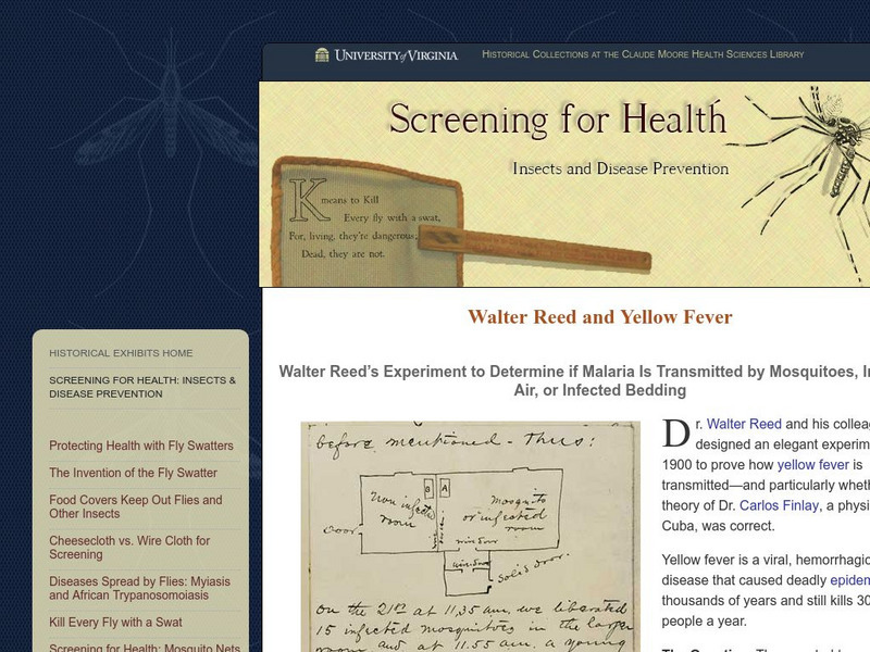 Medical History: Yellow Fever and Walter Reed Primary Medical History: Yellow Fever and Walter Reed Primary