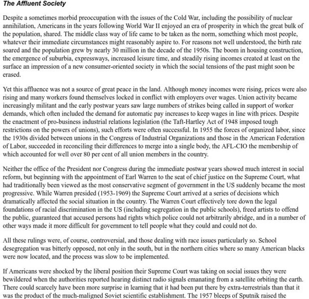 University of Toronto: The Affluent Society Article University of Toronto: The Affluent Society Article