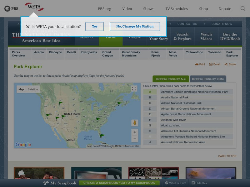 Pbs.org: Park Explorer Interactive
