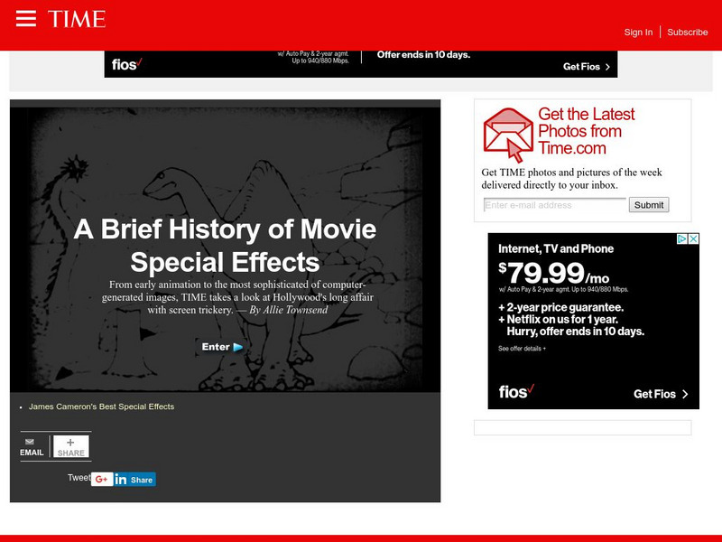 Time: Photo Gallery: A Brief History of Movie Special Effects Website