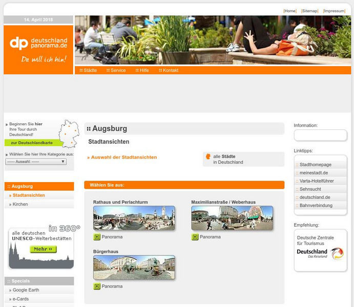 Augsburg Deutschland Panorama Handout