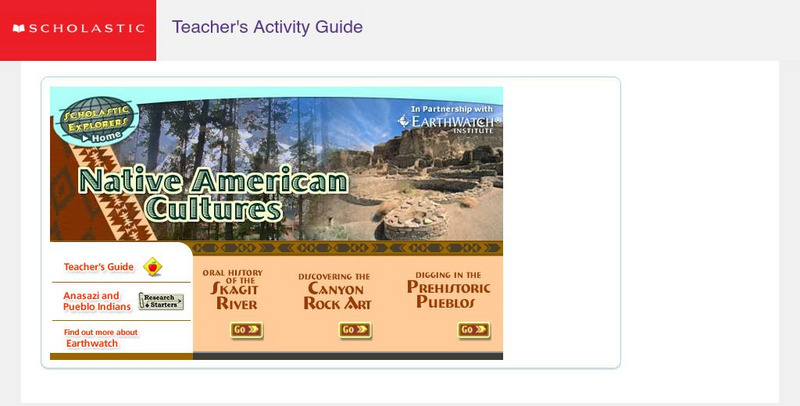 Scholastic: Explorers: Native American Cultures Activity Scholastic: Explorers: Native American Cultures Activity