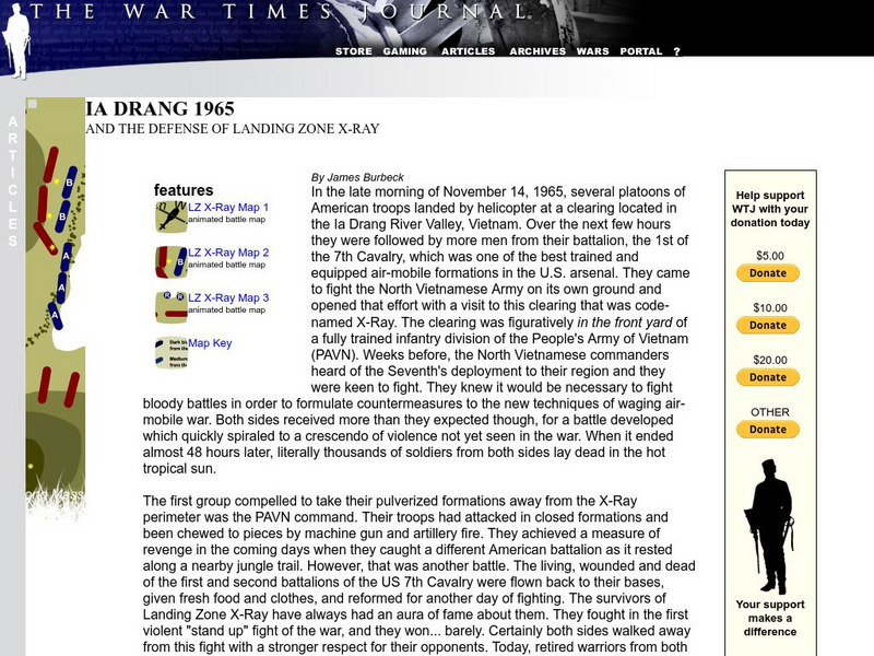 War Times Journal: Ia Drang River Valley Battle Maps Website War Times Journal: Ia Drang River Valley Battle Maps Website