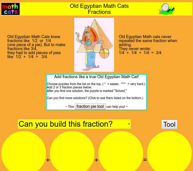 Math Cats: Old Egyptian Math Cats Fractions Interactive Math Cats: Old Egyptian Math Cats Fractions Interactive