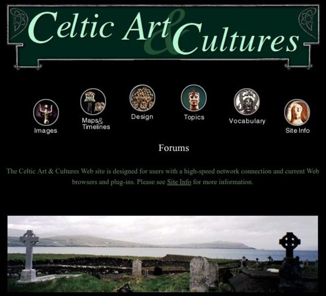 University of North Carolina: Celtic Art and Cultures Website University of North Carolina: Celtic Art and Cultures Website