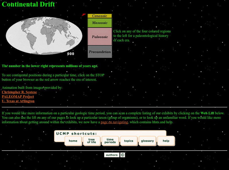 Ucmp: Continental Drift Website Ucmp: Continental Drift Website