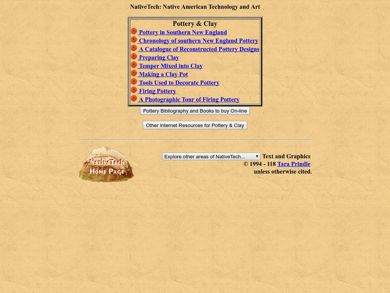 Native Tech: Pottery and Clay Website Native Tech: Pottery and Clay Website