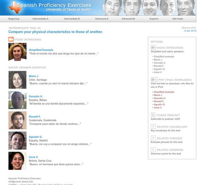 University of Texas: Comparing Physical Traits Audio University of Texas: Comparing Physical Traits Audio